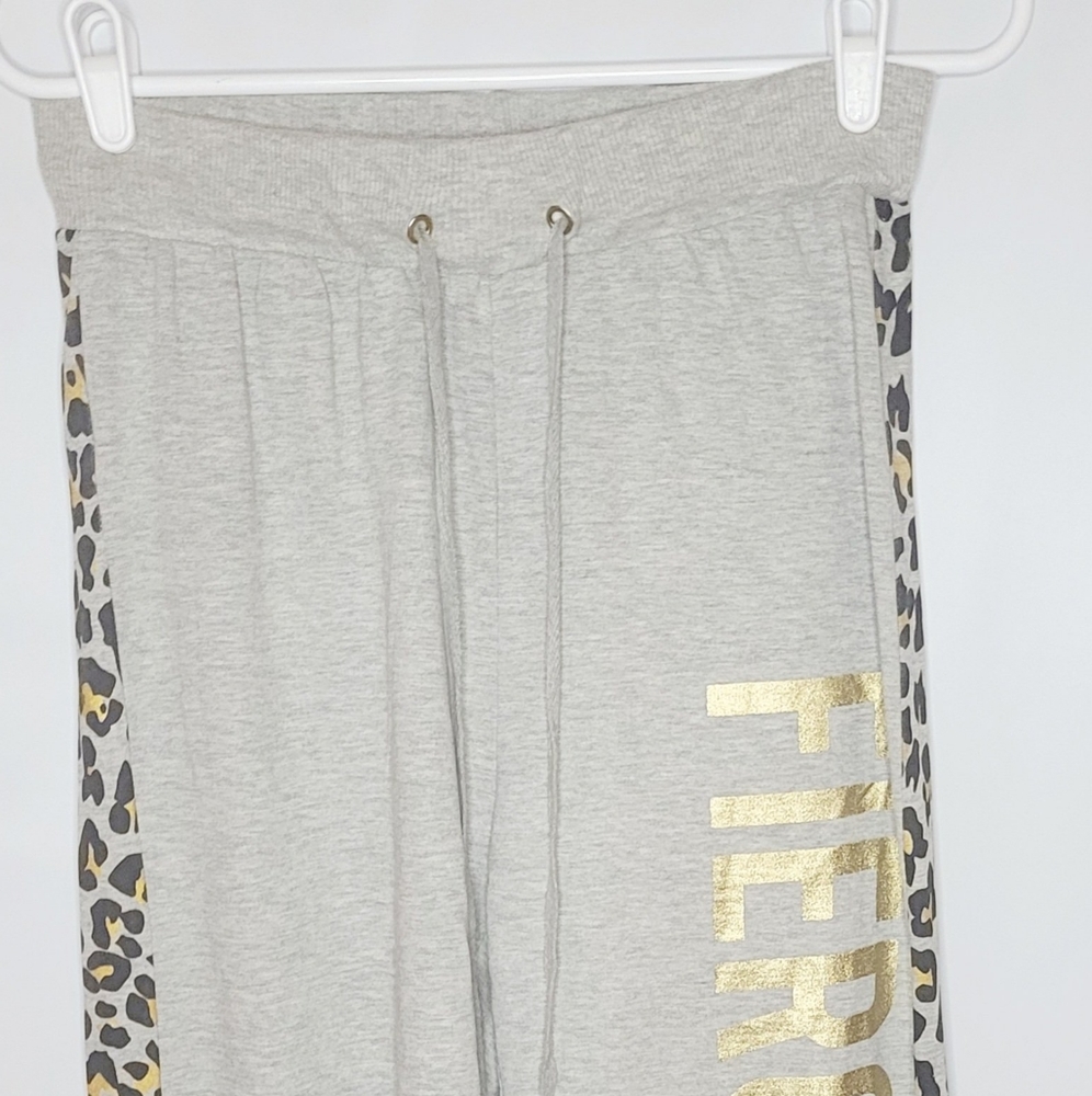Ashley Stewart Sport Leopard Fierce Joggers